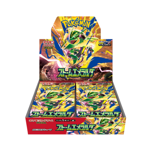 storm emeralda m6 rayquaza mega pokemon display box 